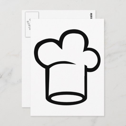 シェフ ポストカード (正面/裏面)