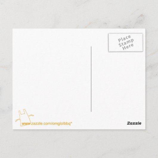 シェフ ポストカード (裏面)