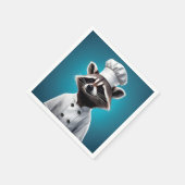 シェフ・ラクーン スタンダードカクテルナプキン (角)