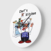 シェフ ラージ壁時計 (傾斜)