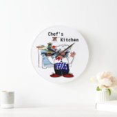 シェフ ラージ壁時計 (ホーム)