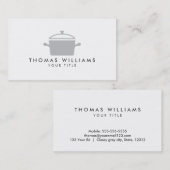 シェフ、レストランまたはケータリングのプロフェッショナルのプロフィール 名刺 (正面/裏面)