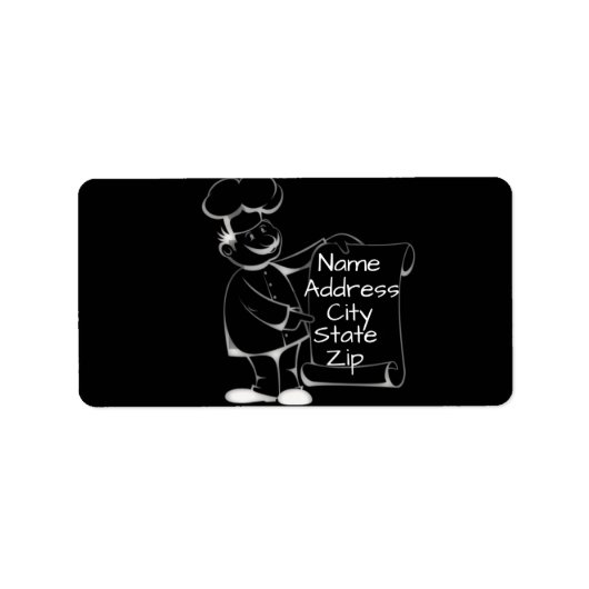 ***シェフ****住所 シール (正面)