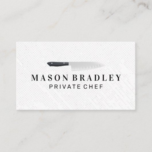 シェフ | 包丁 名刺 (正面)