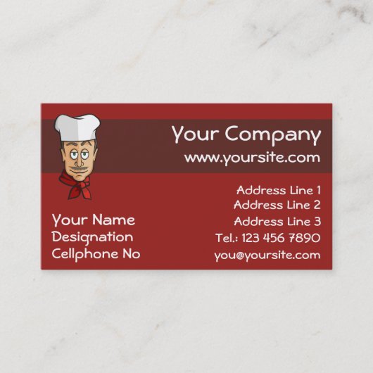 シェフ 名刺 (正面)