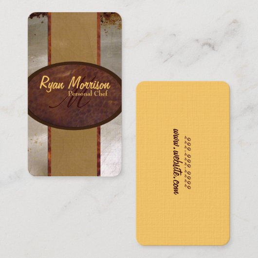 シェフ 名刺 (正面/裏面)