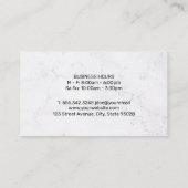 シェフ |大理石 |台所用品 名刺 (裏面)