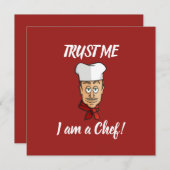 シェフ 招待状 (正面/裏面)