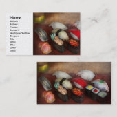 シェフ-食糧- Oh、私は寿司を昨晩食べました 名刺 (正面/裏面)