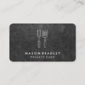 シェフ | BBQ料理ウェア 名刺 (正面)