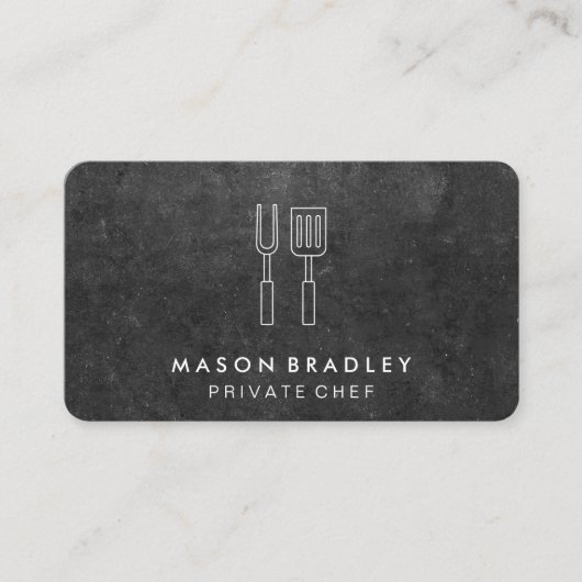 シェフ | BBQ料理ウェア 名刺 (正面)