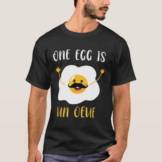 シェフ – One Egg Is Un Oeuf おもしろい Egg Joke Yo Tシャツ (正面)