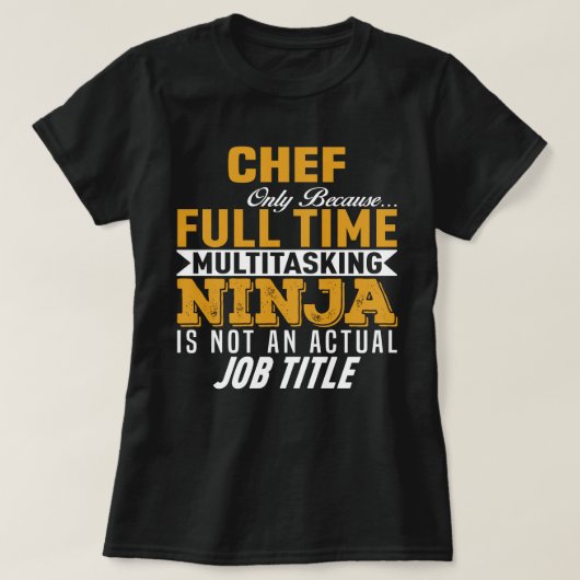 シェフ Tシャツ (デザイン正面)