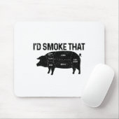 シェフButcher Bbq私はその豚の豚肉の脂肪を吸おもしろいう マウスパッド (マウス)