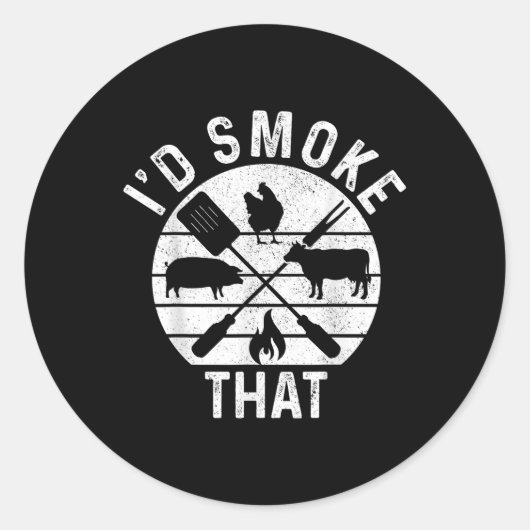 シェフButcher Bbq Id煙その豚肉牛おもしろい脂 ラウンドシール (正面)