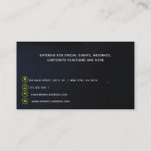 シェフIケータリングモダンプロフェッショナル 名刺 (裏面)