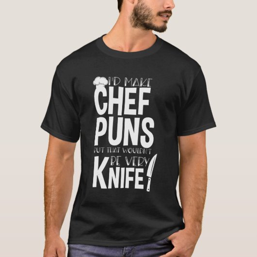シェフu2013料理キッチンシェフ調理師プンジョーク tシャツ (正面)