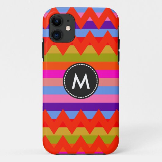 シェブアステカロンストライプパターン Case-Mate iPhoneケース (裏面)