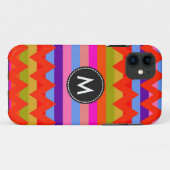シェブアステカロンストライプパターン Case-Mate iPhoneケース (裏面(横))