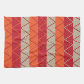 シェブカラフルロンストライプパターン キッチンタオル (横)