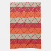 シェブカラフルロンストライプパターン キッチンタオル (縦)