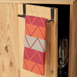 シェブカラフルロンストライプパターン キッチンタオル