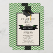 シェブモダンロン卒業パーティー招待状 招待状 (正面/裏面)