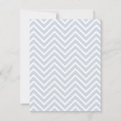 シェブロンいかり航海のベビーシャワー招待状 招待状 (裏面)