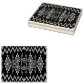 シェブロンおよびひし形の抽象デザイン ラバースタンプ (押印)