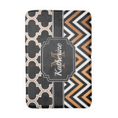 シェブロンとクローバー バスマット (正面縦)