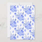 シェブロンと花のブライダルシャワー招待状 招待状 (裏面)