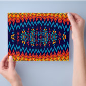 シェブロンと菱形の抽象的なデザイン チラシ (手)