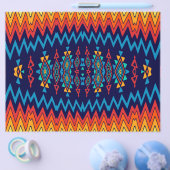 シェブロンと菱形の抽象的なデザイン チラシ (シングル)