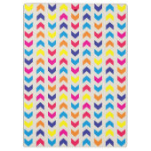 シェブロンのアステカなカラフル クリップボード (裏面)