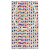 シェブロンのアステカなカラフル スモールペーパーバッグ (裏面)