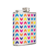 シェブロンのアステカなカラフル フラスク (右)