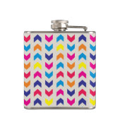 シェブロンのアステカなカラフル フラスク (裏面)