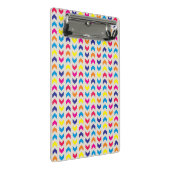 シェブロンのアステカなカラフル ミニクリップボード (アングル)