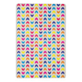 シェブロンのアステカなカラフル ミニクリップボード (裏面)