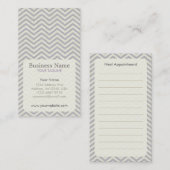 シェブロンのアポイントメントの名刺 予約カード (正面/裏面)