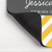 シェブロンのオレンジマウスパッド| TBM マウスパッド (コーナー)