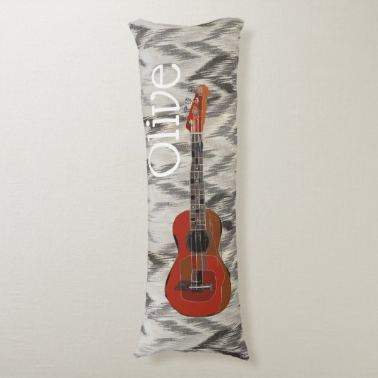 シェブロンのギターの体の枕 ボディピロー (正面縦)