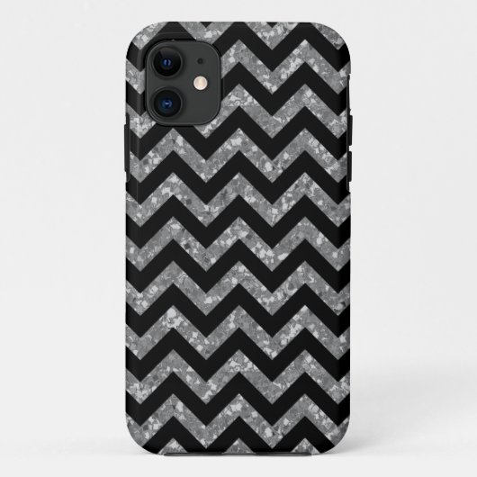 シェブロンのグリッターの一見のiPhone 5の堅いXtremeの場合 Case-Mate iPhoneケース (裏面)