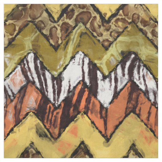 シェブロンのサファリ ファブリック (見本)