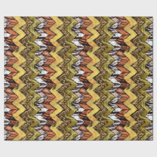 シェブロンのサファリ ラッピングペーパー