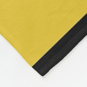 シェブロンのシカの雄鹿のシルエット|の金ゴールドの黒 フリースブランケット (角)