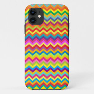 シェブロンのジグザグパターンの多彩のiphoneの場合 iPhone 11 ケース