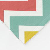 シェブロンのジグザグ形は縞で飾ります フリースブランケット (角)