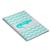 シェブロンのパーソナライズなノートの水のわに ノートブック (右側)