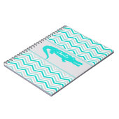 シェブロンのパーソナライズなノートの水のわに ノートブック (左側)